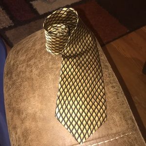 Gold and black neck tie